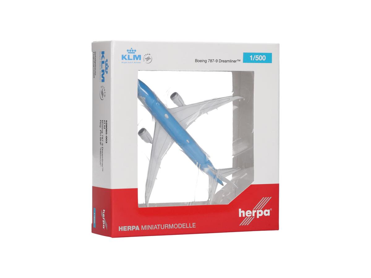 Herpa Wings Boeing 787-9 Dreamliner KLM PH-BHF Hibiscus (1:500) HA528085-003