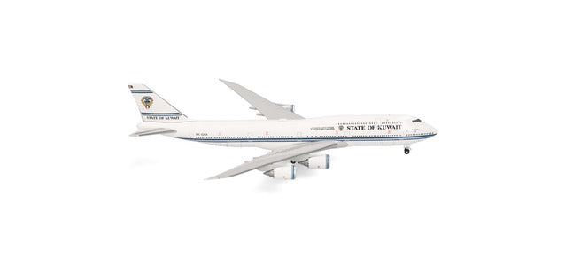 Herpa 538046 Boeing 747-8 BBJ Kuwait Government 9K-GAA (1:500) HO Gauge
