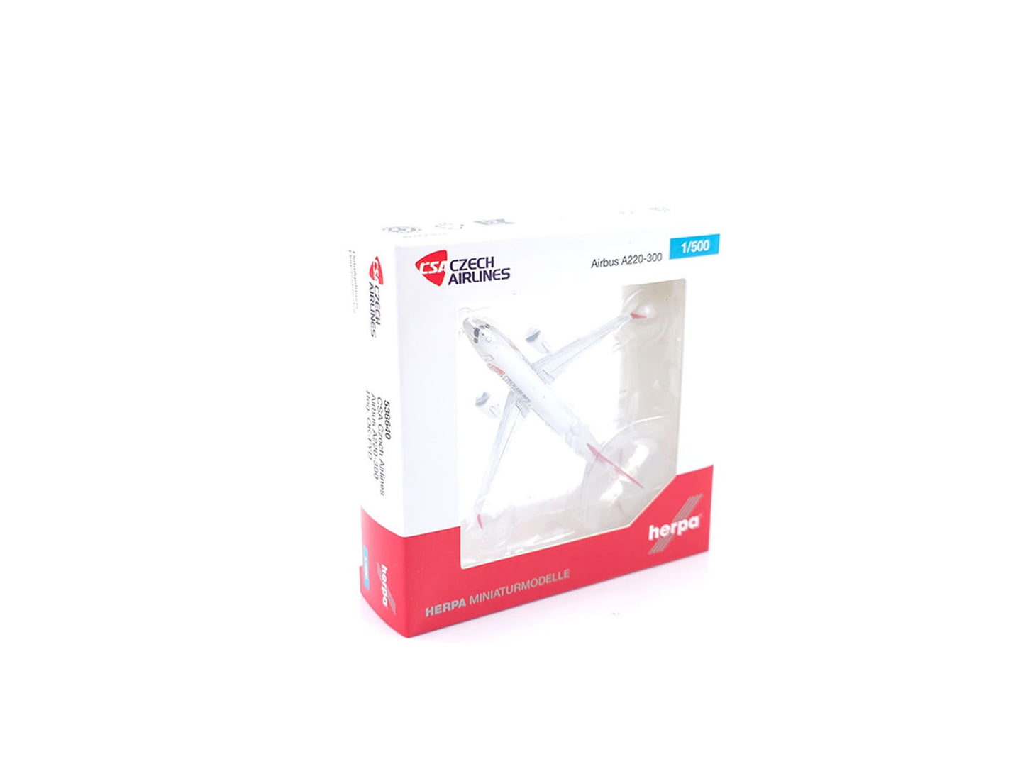 Herpa Wings Airbus A220-300 CSA Czech Airlines OK-FYD (1:500) HA538640 1:500