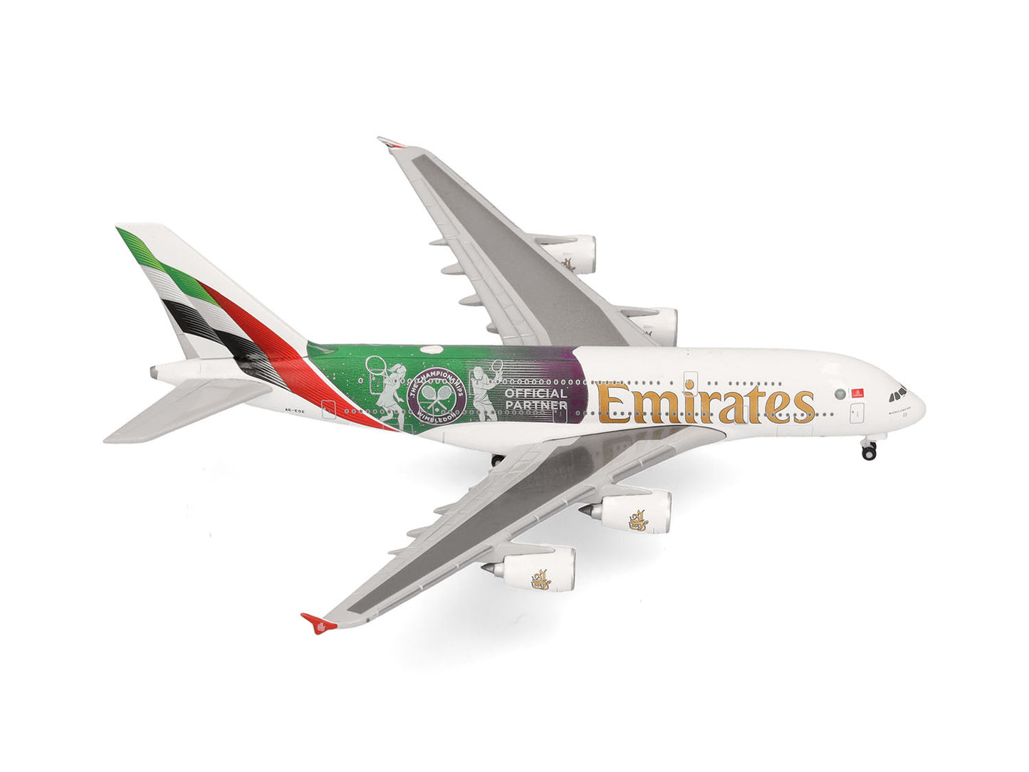Herpa Wings Airbus A380 Emirates Wimbledon Partner A6-EOE (1:500) HA538664 1:500