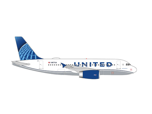 Herpa Wings Airbus A319 United Airlines N877UA (1:500) HA538756 1:500