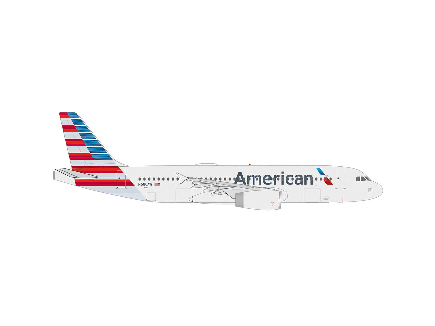 Herpa Airbus A320 American Airlines N680AW HA538879 1:500