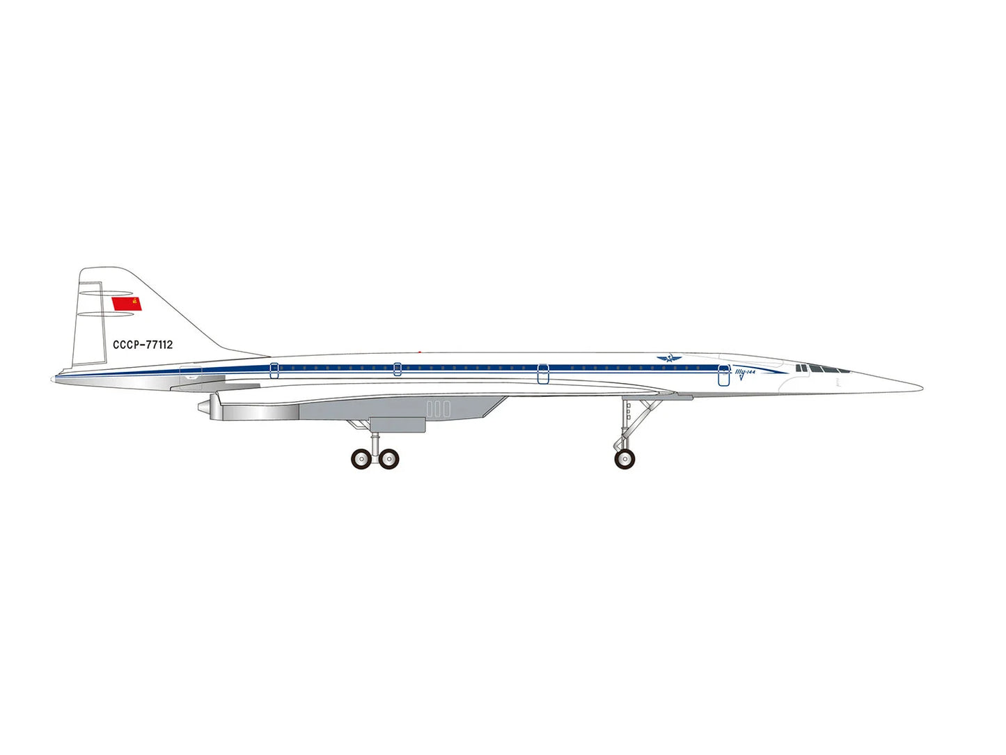 Herpa Wings Tupolev TU-144D Aeroflot Museum Sinsheim CCCP-77112(1:400) HA562867