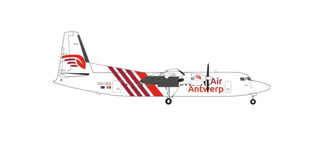 Herpa Wings 571920 Fokker 50 Air Antwerp OO-VLS (1:200)