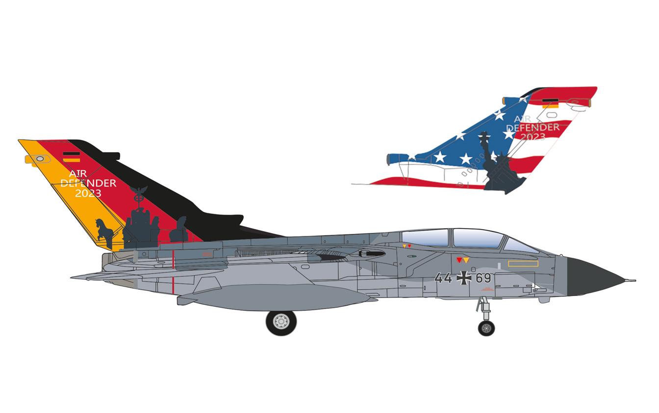 Herpa Panavia Tornado IDS Luftwaffe 44+69 Air Defender 23(1:200) 1:200 HA573085