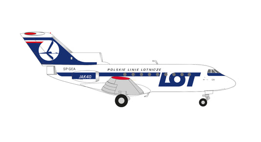 Herpa Yakolev Yak-40 LOT Polish Airlines SP-GEA (1:200) HA573139