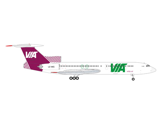 Herpa Tupolev TU-154M Air Via LZ-MIG (1:200) HA573214