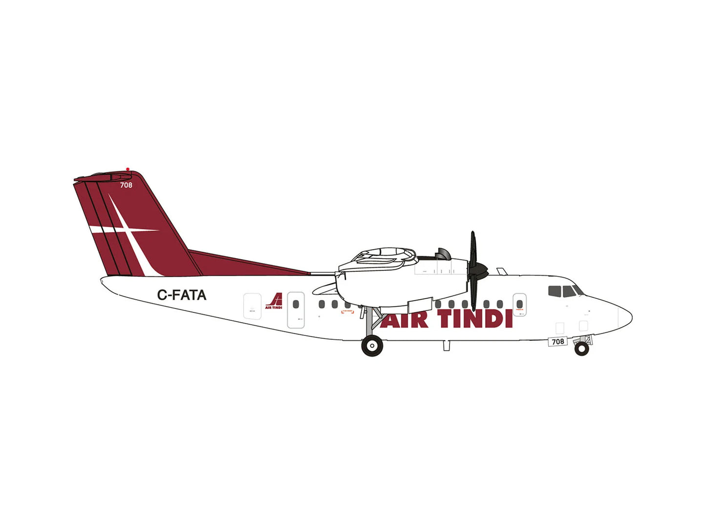 Herpa Wings De Havilland Canada DHC-7 Air Tindi C-FATA (1:200) HA573849 1:200
