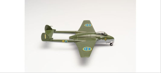 Herpa Wings De villand Vampire J 28B Swedish Air Force F15 1:72 Model 580625