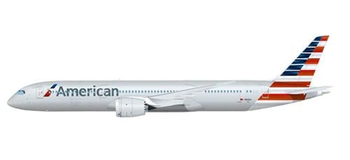 Herpa Wings Snapfit - American Airlines Boeing 787-9 N820AL 1:200 Model 612043