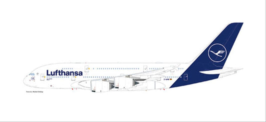 Herpa Wings Snapfit Luftnsa Airbus A380 D-AIMB Munchen 1:250 Model 612319