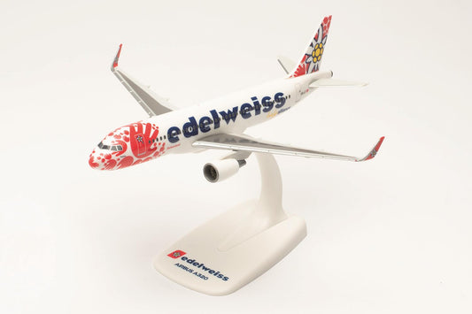 Herpa Snapfit Airbus A320 Edelweiss Air HB-JLT 1:200 HA613712