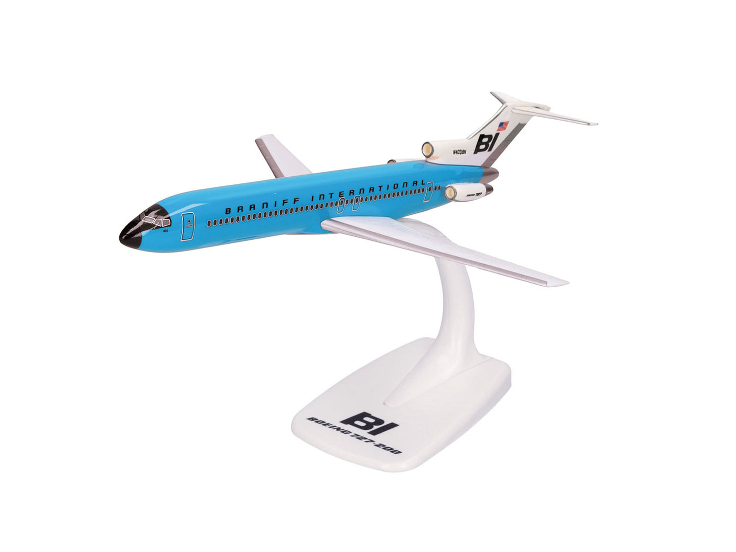 Herpa Wings Snapfit Boeing 727-200 Branff International Blue (1:200) HA613996
