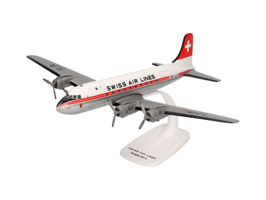 Herpa Snapfit Douglas DC-4 Swiss Air Lines HB-ILA Genieve(1:125) 1:125 HA614030