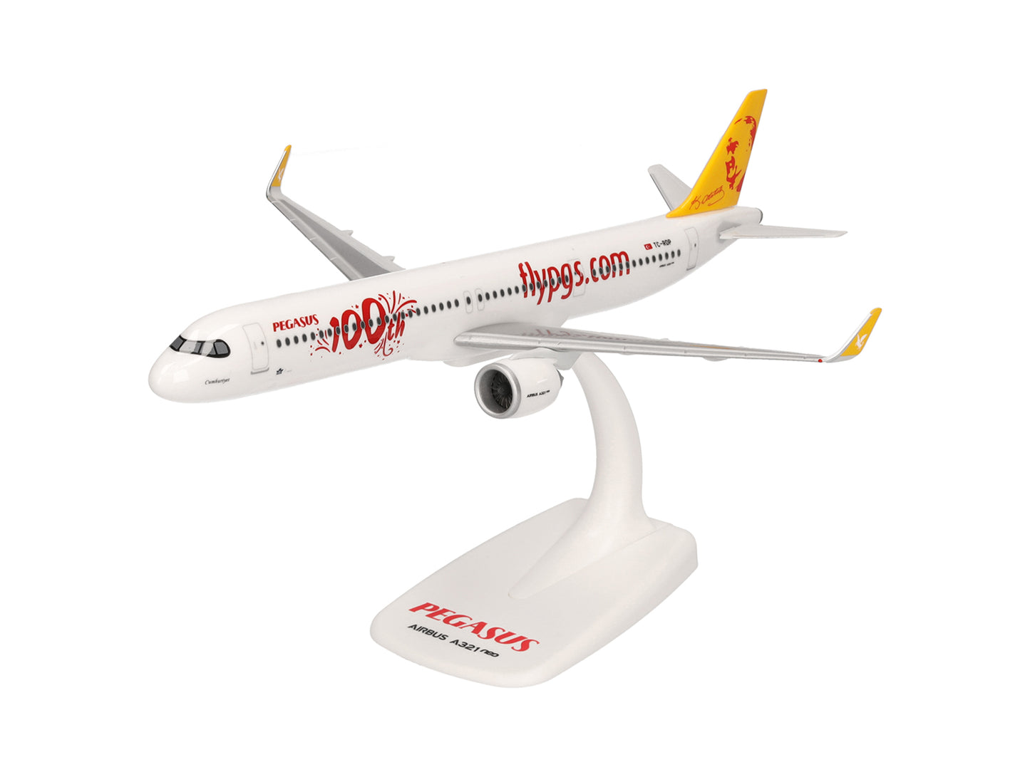 Herpa Snapfit Airbus A321neo Pegasus 100yr TC-RDP (1:200) HA614320