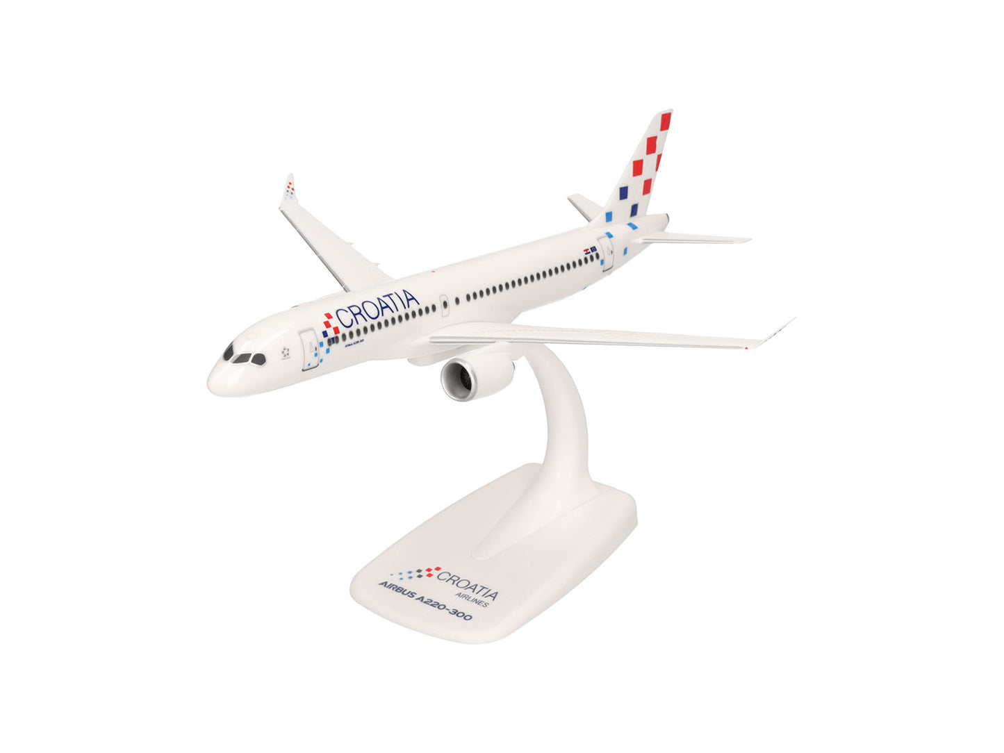 Herpa Wings Snapfit Airbus A220-300 Croatia Airlines 9A-CAE (1:200) HA614566