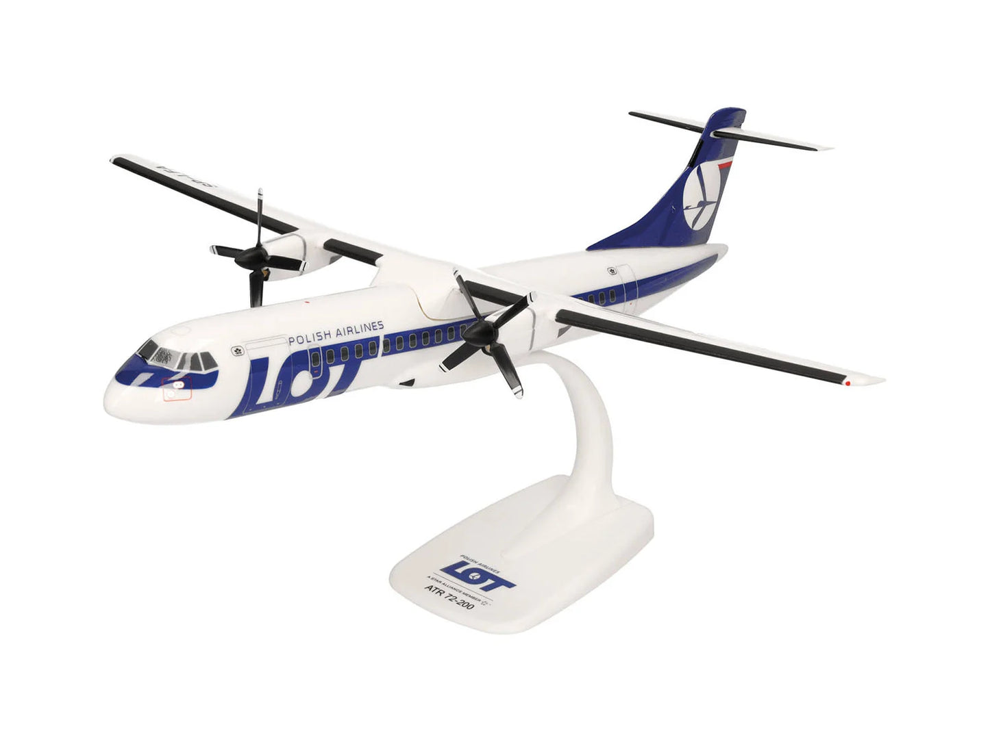 Herpa Snapfit ATR-72-200 LOT Polish Airlines SP-LFA HA614795 1:100