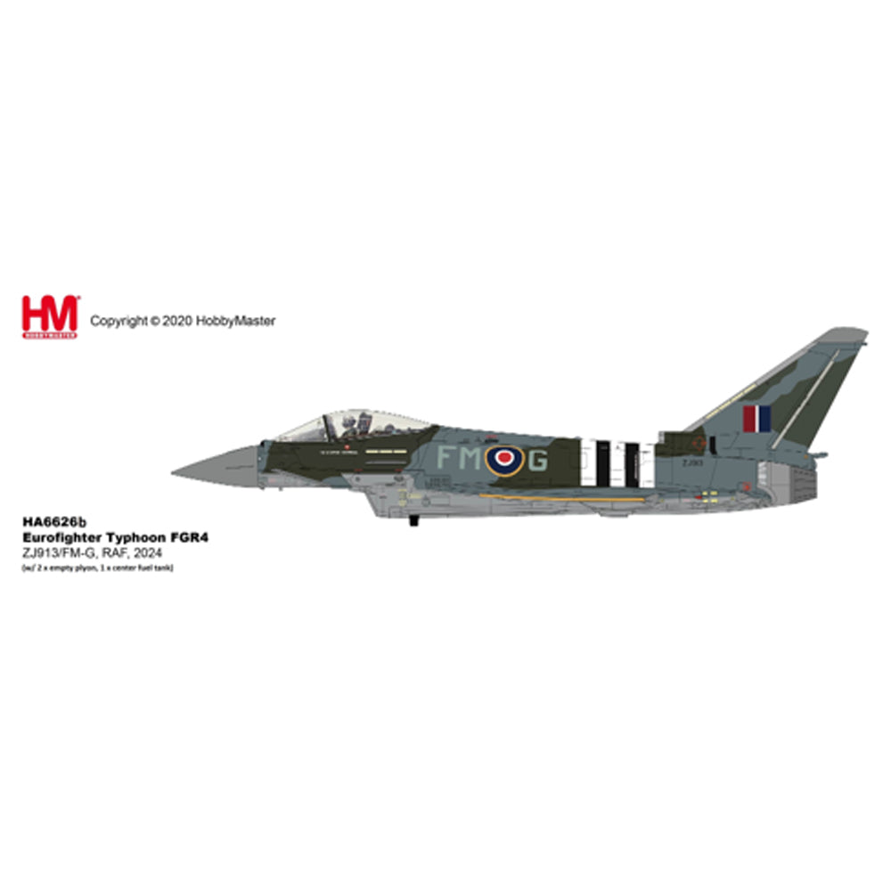 Hobby Master 6626B Eurofighter Typhoon FGR4 ZJ913/FM-G RAF 1:72 Diecast Model