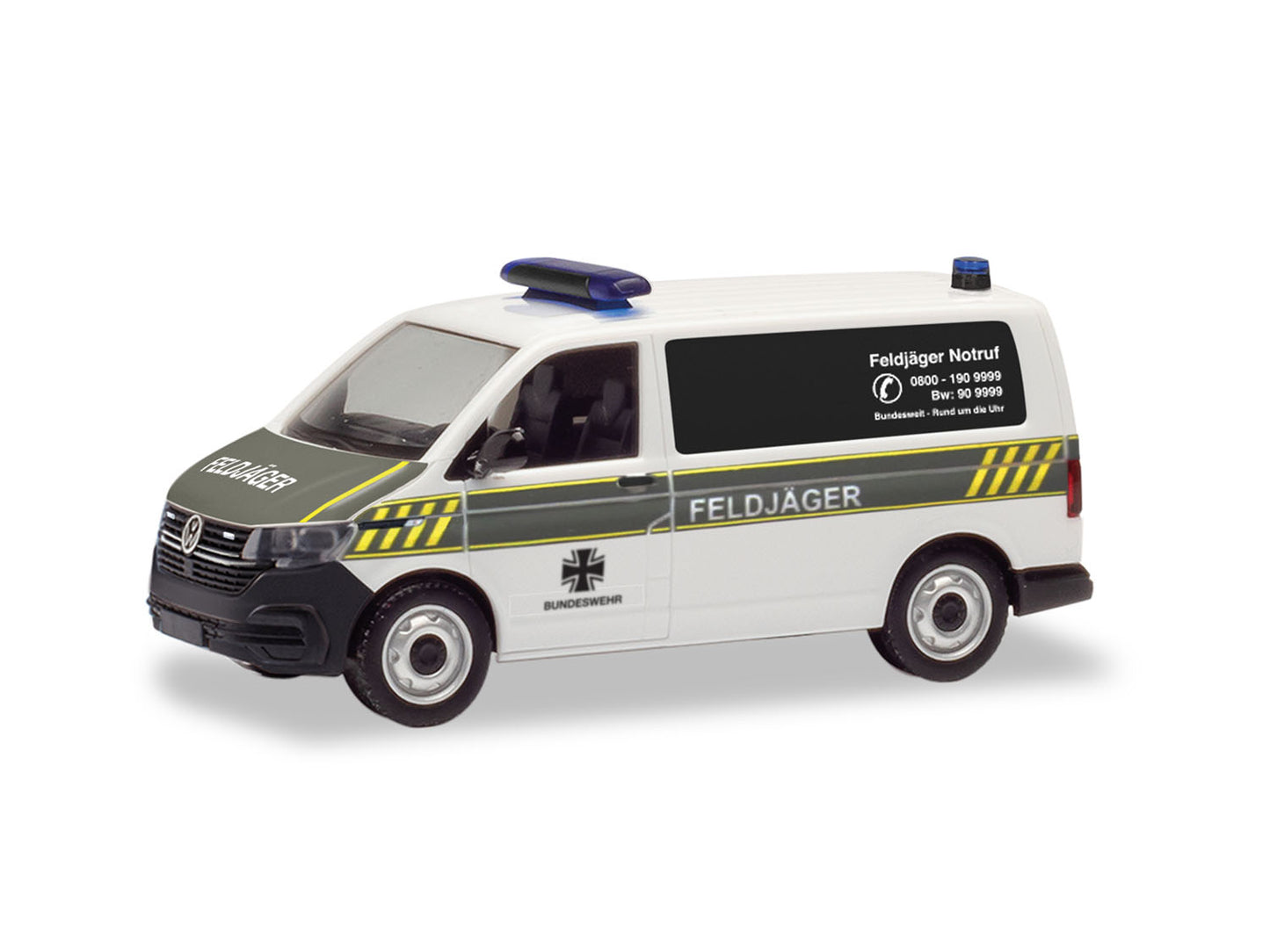 Herpa Military VW T6.1 Bus Feldjager White HA700900 HO Gauge