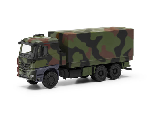 Herpa Military MB Arocs 6x6 Canvas Truck Camouflage HA746991-002 HO Gauge