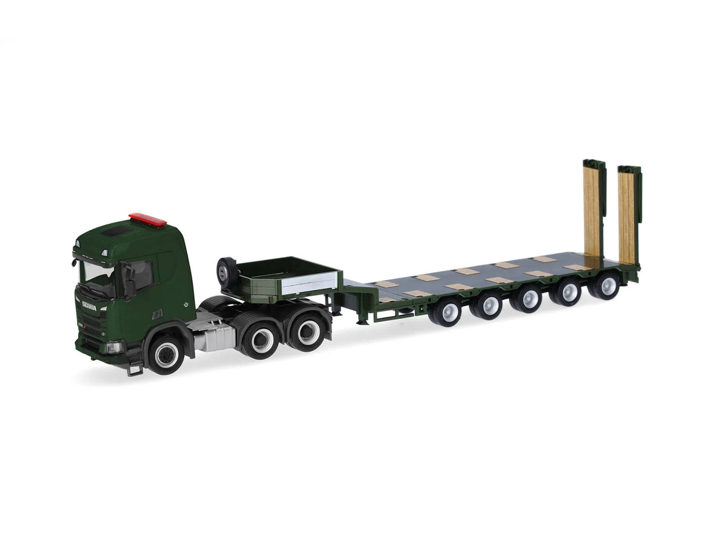 Herpa Military Scania CR 20 Low Roof Semi Low Boy Semitrailer HA747332 HO Gauge