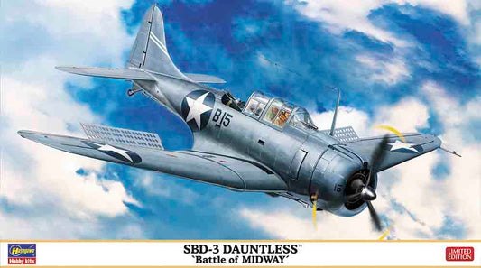 Hasegawa 7481 SBD-3 Dauntless Battle Of Midway w/Etched MetalParts 1:48 ModelKit