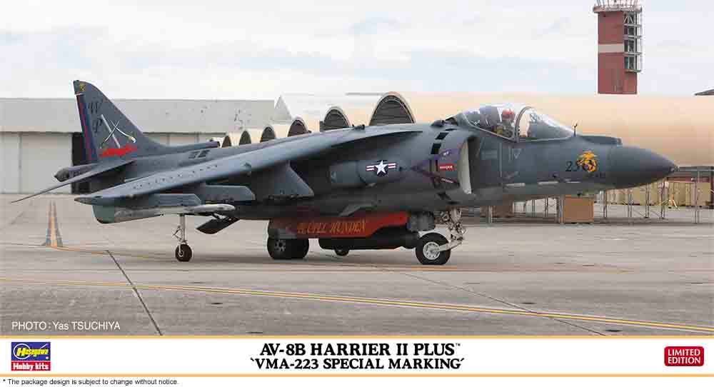 Hasegawa 07570 AV-8B Harrier II Plus VMA-223 Special Marking 1:48 Model Kit