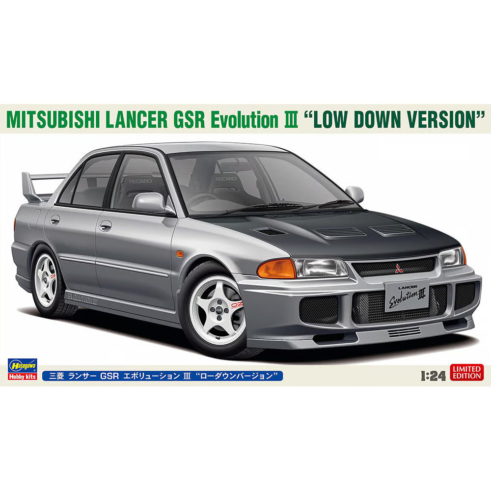 Hasegawa 20782 Mitsubishi Lancer GSR Evolution III Low Down Ver 1:24 Model Kit