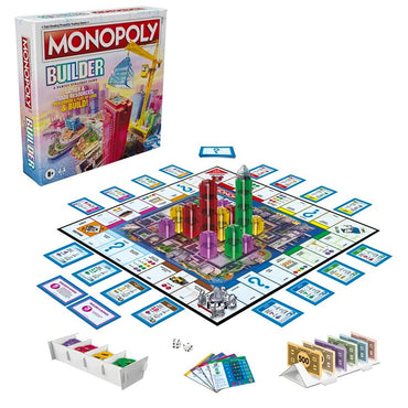 Monopoly Builder Board Game - 2-4 Players - Hasbro