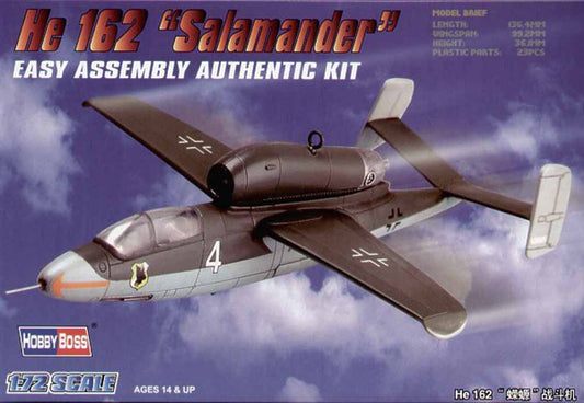 Hobby Boss 80239 Heinkel He-162A Salamander 1:72 Aircraft Model Kit