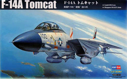 Hobby Boss 80276 Grumman F-14A Tomcat 1:72 Aircraft Model Kit