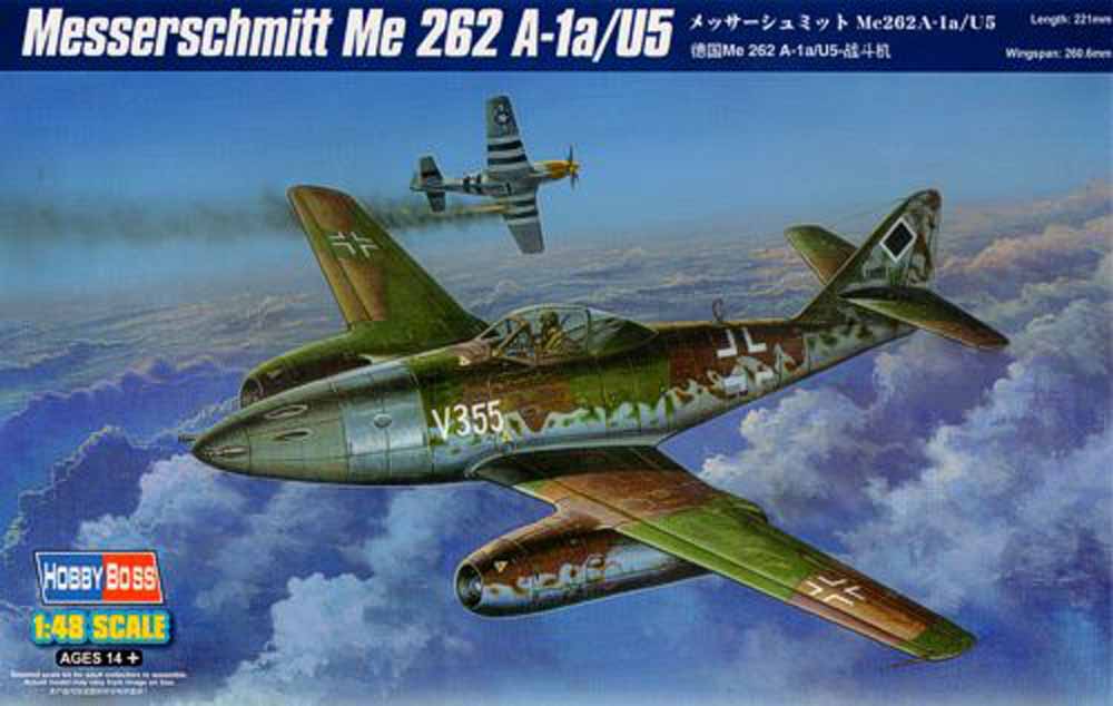 Hobby Boss 80373 Messerschmitt Me-262A-1a/U5 1:48 Aircraft Model Kit