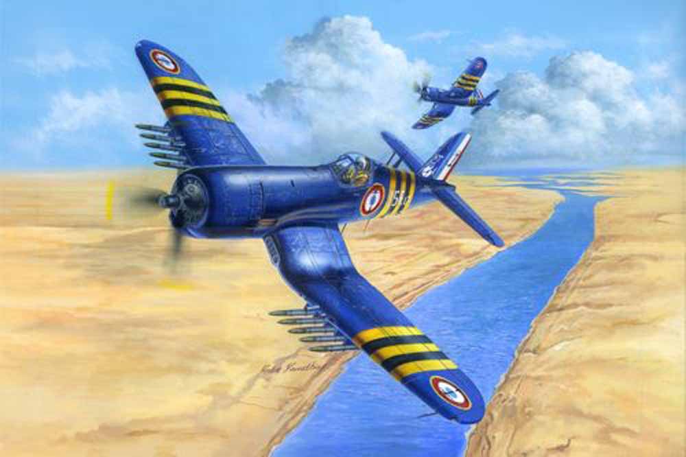 Hobby Boss 80392 Vought F4U-7 Corsair French Navy 1:48 Aircraft Model Kit