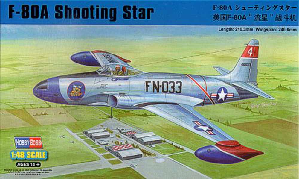 Hobby Boss 81723 Lockheed F-80A Shooting Star 1:48 Aircraft Model Kit