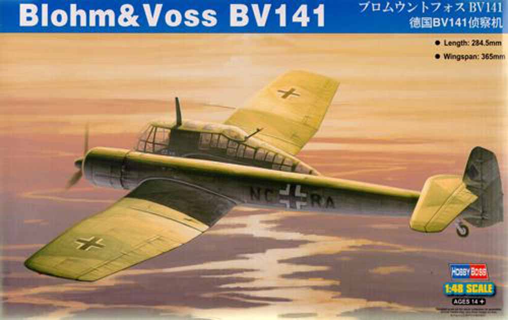 Hobby Boss 81728 Blohm-und-Voss Bv-141 1:48 Aircraft Model Kit