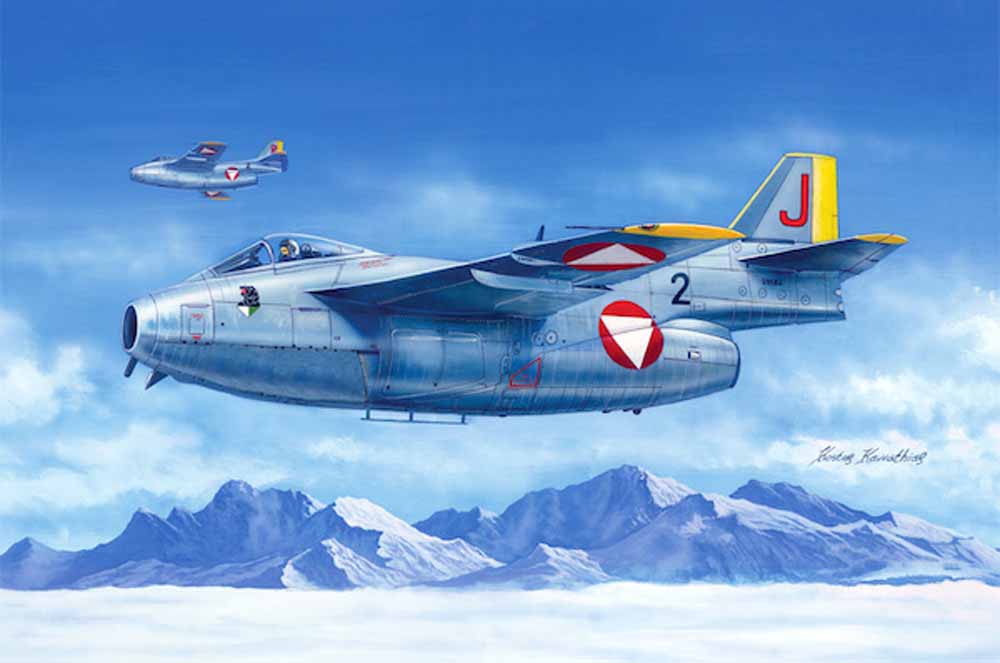 Hobby Boss 81745 SAAB J-29F Tunnan Flying Barrel 1:48 Aircraft Model Kit