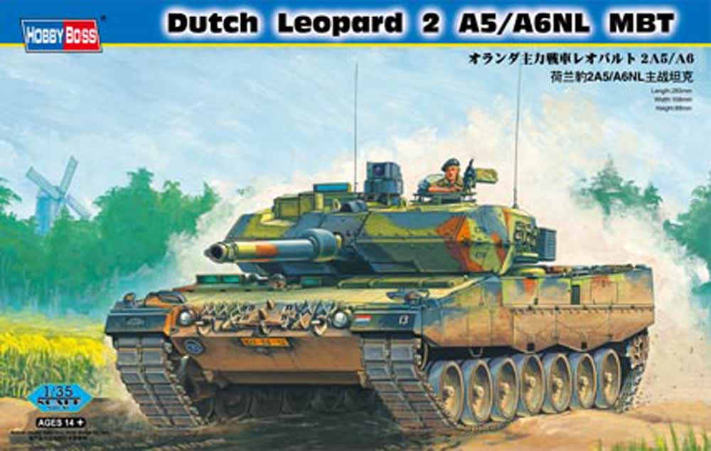 Hobby Boss 82423 Leopard MBT 2 A5/A6NL MBT Netherlands 1:35 Military Vehicle Kit