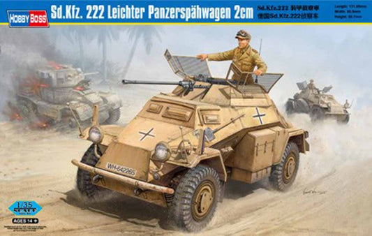 Hobby Boss 82442 German Sd.Kfz.222 Leichter 1:35 Military Vehicle Kit