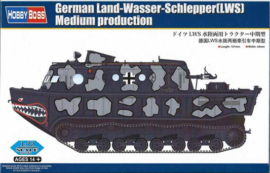 Hobby Boss 82919 Land Wasser Schlepper Tractor (Med Prod) 1:72 Military Vehicle Kit