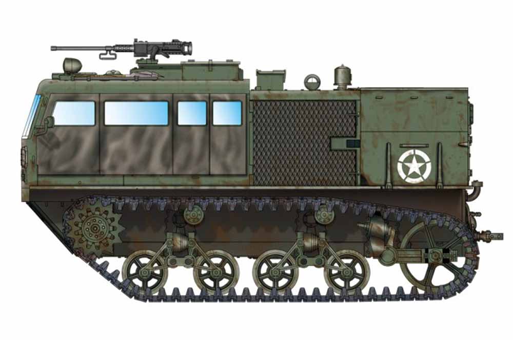 Hobby Boss 82920 M4 HighSpeed Tractor (3in / 90mm) 1:72 Military Vehicle Kit
