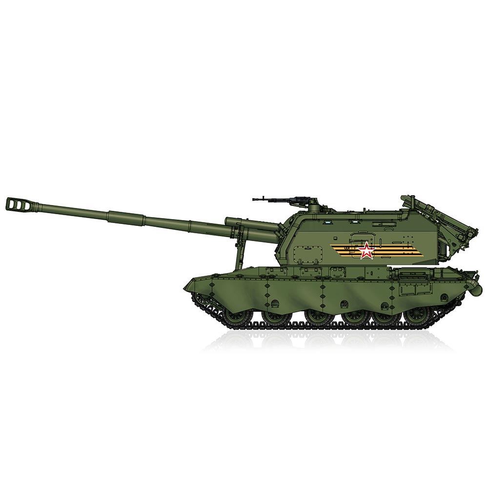 Hobby Boss 82928 Soviet 2S19-M2 Self-Propelled Howitzer 1:72 Plastic Model Kit