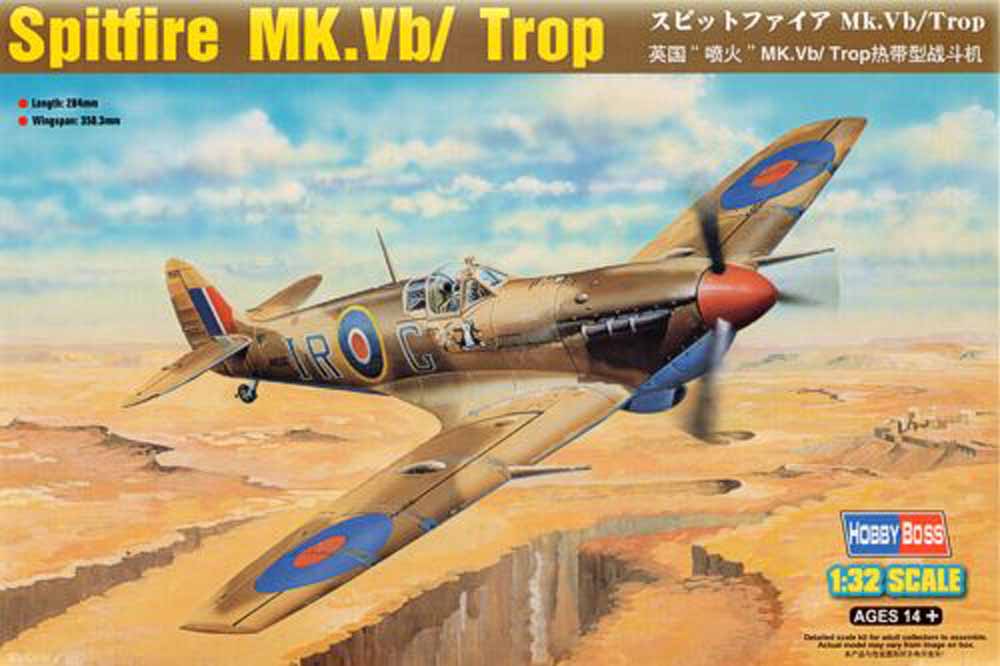 Hobby Boss 83206 Supermarine Spitfire Mk.Vb Tropical 1:32 Aircraft Model Kit