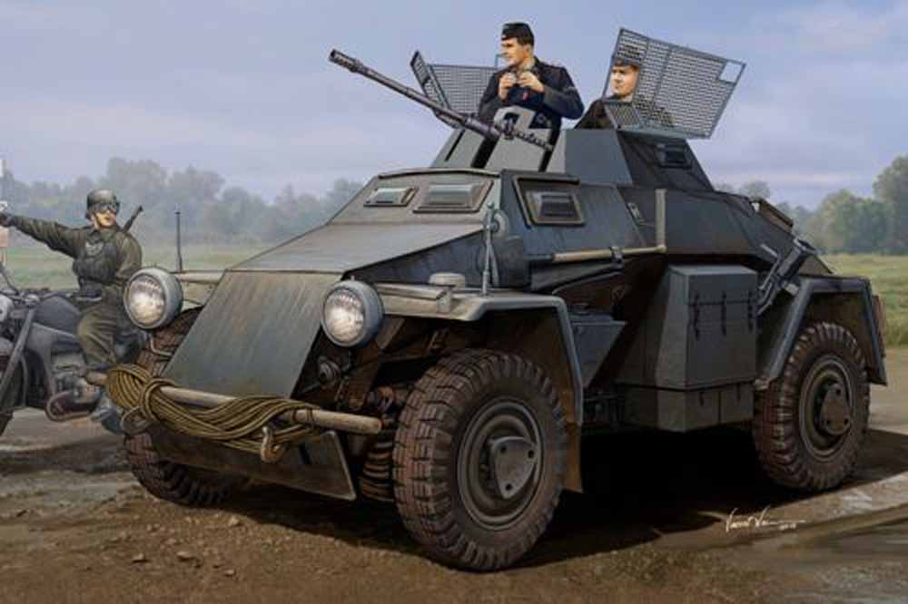 Hobby Boss 83816 German Sd.Kfz.222 Leichter Panzerspahwagen 1:35 Military Vehicle Kit