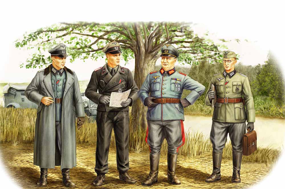 Hobby Boss 84406 German Officers (WWII) 1:35 Model Figure Kit