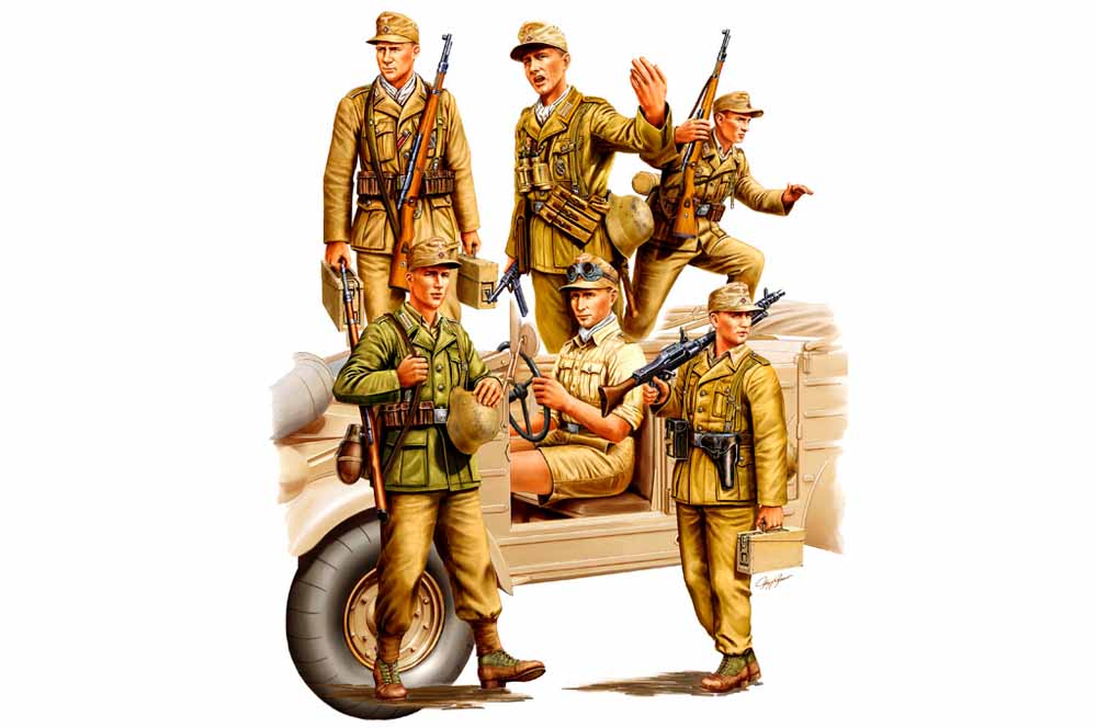 Hobby Boss 84410 German Afrika Korps (WWII) 1:35 Model Figure Kit