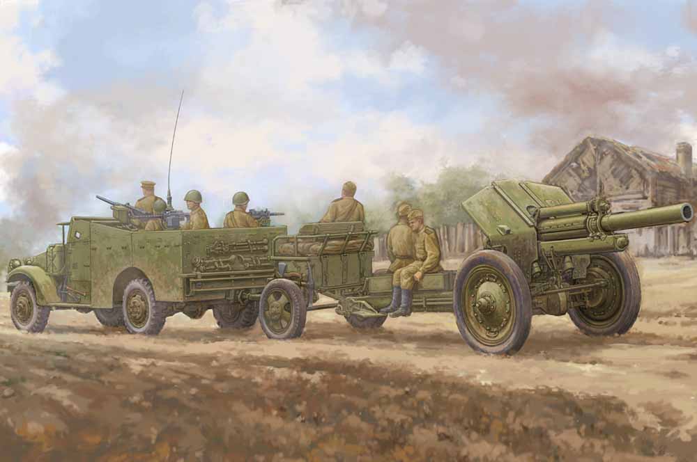 Hobby Boss 84537 M3a1 Late Tow 122mm Howitzer M-30 1:35 Military Vehicle Kit