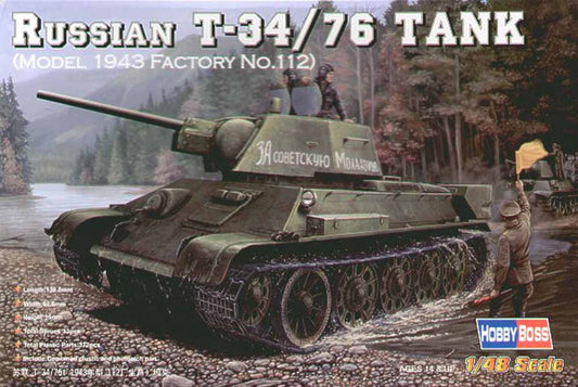 Hobby Boss 84808 Soviet T-34/76 (1943 Factory 112) 1:48 Military Vehicle Kit