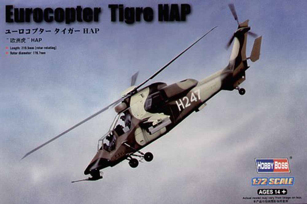 Hobby Boss 87210 Eurocopter EC665 Tigre HAP French Army 1:72 Aircraft Model Kit