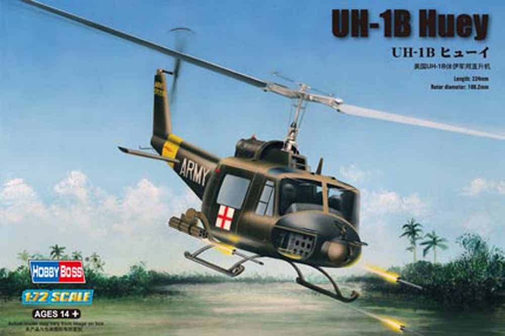 Hobby Boss 87228 Bell UH-1B Huey 1:72 Aircraft Model Kit