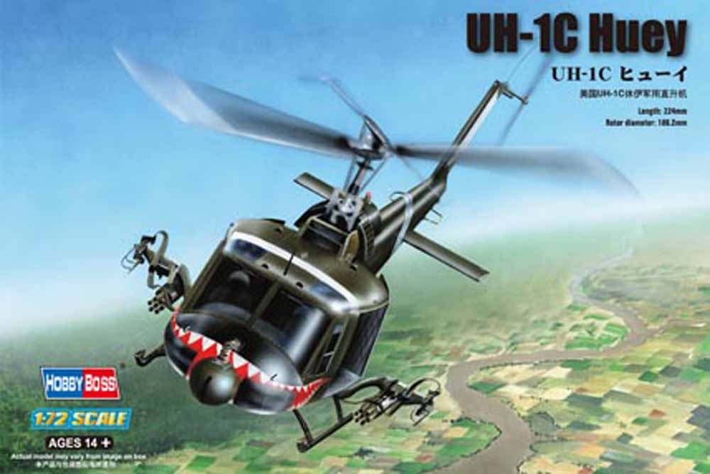 Hobby Boss 87229 Bell UH-1C Huey 1:72 Aircraft Model Kit